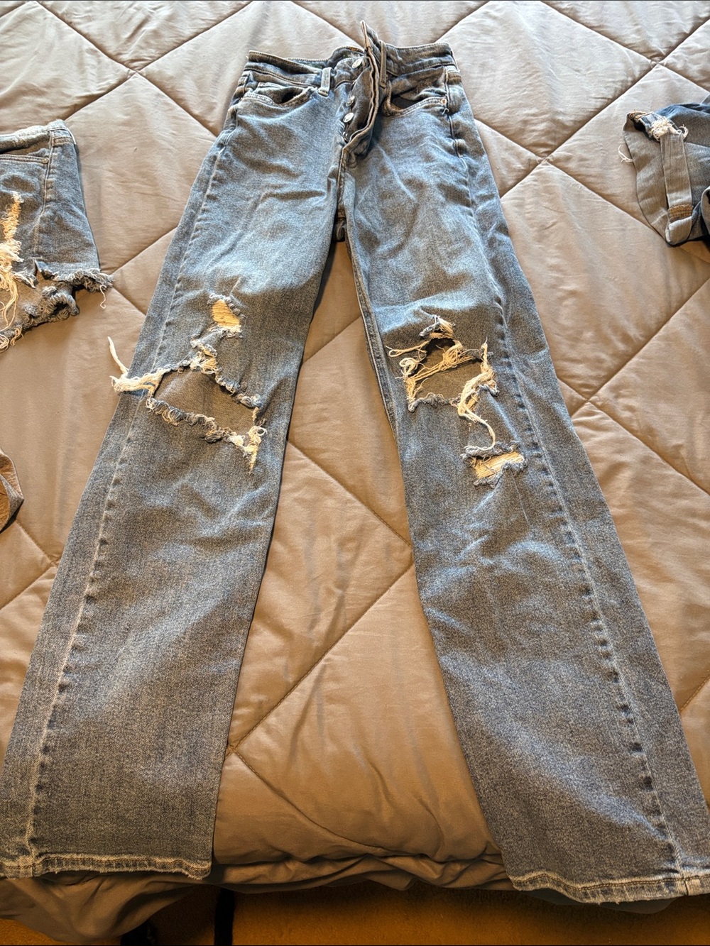 Blue Distressed Jeans